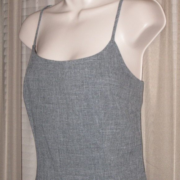 Adrian Karen Gray Spaghetti Strap Dress - Picture 3 of 8